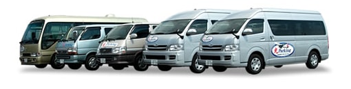光駐車場の専用送迎車
